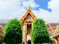 Main building with trees at Wat Ratchabopit