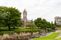 Main building of University of Otago in Dunedin, New Zealand Royalty Free Stock Photo