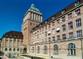 Main building of the University of Zurich. Horizontal Royalty Free Stock Photo