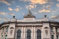 The main building of the Warsaw University of Technology Royalty Free Stock Photo
