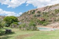 Main camp swimming pool in the Mountain Zebra National Park