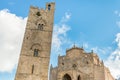 Main Cathedral of Erice, province of Trapani. Sicily Royalty Free Stock Photo