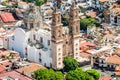 Main cathedral of Santa Prisca in Taxco Royalty Free Stock Photo