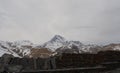 The main Caucasian ridge of Kazbegi is exceptionally picturesque