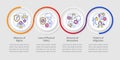 Main causes of modern slavery loop infographic template