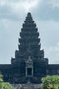Main central tower of Angkor Wat temple Royalty Free Stock Photo