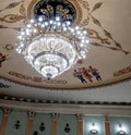 main chandelier in the hall of the opera house