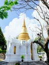 Main chedi with European style of royal cemetry at Wat Ratchabopit Royalty Free Stock Photo