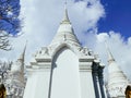 Main chedis of Royal cemetry at Wat Ratchabopit Royalty Free Stock Photo