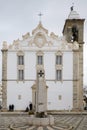 Main Christian church of Olhao city Royalty Free Stock Photo