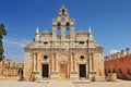 The main church of Arkadi Monastery, symbol of the struggle of Cretans against the Ottoman Empire , Rethymno, Crete, Greece Royalty Free Stock Photo