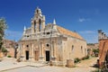 The main church of Arkadi Monastery, symbol of the struggle of Cretans against the Ottoman Empire, Rethymno, Crete, Greece Royalty Free Stock Photo