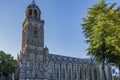 Church in the center of the village of deventer. holland netherlands Royalty Free Stock Photo