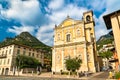 Main Church of Marone at Lake Iseo in Italy Royalty Free Stock Photo