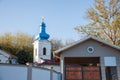 Main church of the Sveta petka monastery, or manastir svete petke, a Serbian orthodox monastery of the Fruska gora mountains Royalty Free Stock Photo