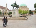 Main city Square of Pecs Hungary