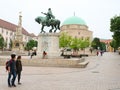 Main city Square of Pecs Hungary