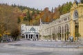 Main colonnade in Marianske Lazne Marienbad - great famous Bohemian spa town in the west part of the Czech Republic region Karl Royalty Free Stock Photo