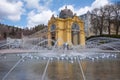 Main colonnade and Singing fountain - Marianske Lazne Marienbad Royalty Free Stock Photo