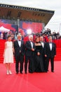 Main competition jury members of Moscow Film Festival Royalty Free Stock Photo