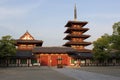 Main court of the Shitennoji temple in Osaka, Japan