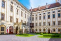 Main courtyard of the archbishopÃÂ´s palace in Kromeriz, Czech republic....IMAGE Royalty Free Stock Photo