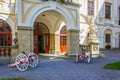 Main courtyard of the archbishopÃÂ´s palace in Kromeriz, Czech republic....IMAGE Royalty Free Stock Photo