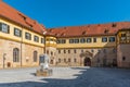 the main courtyard of the Hohentubingen palace in Tubingen, Germany