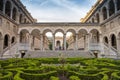 Main Courtyard of the hotel Dieu in Paris near Notre-Dame