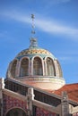 Main dome of the Central Market of Valencia