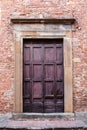 Main door of big ancient house. Royalty Free Stock Photo