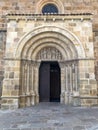 Door of the Church of San Juan de Rabanera in Soria, Spain