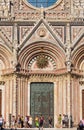 Main Door of the Duomo - Siena Royalty Free Stock Photo