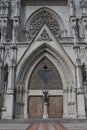 Main door entrance of the Basilica of the national vow Royalty Free Stock Photo