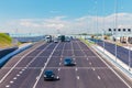 The main Dutch highway A1 between Amsterdam and Utrecht