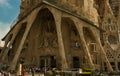 Main enterance to Sagrada Familia, church Royalty Free Stock Photo