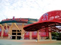 The main entrance of Angel Stadium Royalty Free Stock Photo