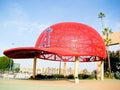 The main entrance of Angel Stadium Royalty Free Stock Photo