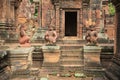 Main Entrance Banteay Srei Temple 3 Royalty Free Stock Photo