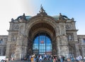 Main entrance building of Nuremberg Central Station in Germany