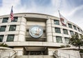 Main entrance of the California Public Utilities Commission headquarters building in San Francisco