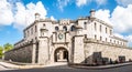 Main entrance of the Castle of the Royal Force in Havana Royalty Free Stock Photo