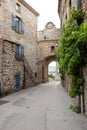 The main entrance of the charming village of Montpeyroux, France