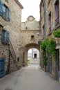 The main entrance of the charming village of Montpeyroux, France