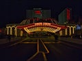 Main entrance of the Circus Circus Las Vegas hotel by night Royalty Free Stock Photo