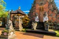 Main entrance of country temple in Bali,Indonesia. Royalty Free Stock Photo