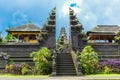 Main entrance of country temple in Bali,Indonesia. Royalty Free Stock Photo