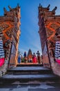 Main entrance of country temple in Bali