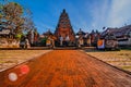 Main entrance of country temple in Bali Royalty Free Stock Photo