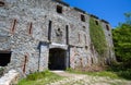 The main entrance of Fort Ratti or Monteratti in Genoa, Italy